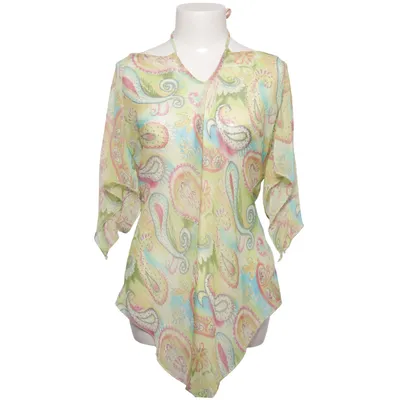 Top (Green, Multicolored) from WanLi Silk, Viscose