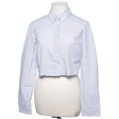 Shirt (Blue, White) from Stradivarius Cotton