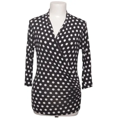 Wrap blouse (Black, White) from MaxMara Studio Elastane, Viscose