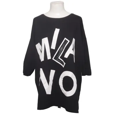 T-shirt (Black, White) from Veso Cotton, Elastane