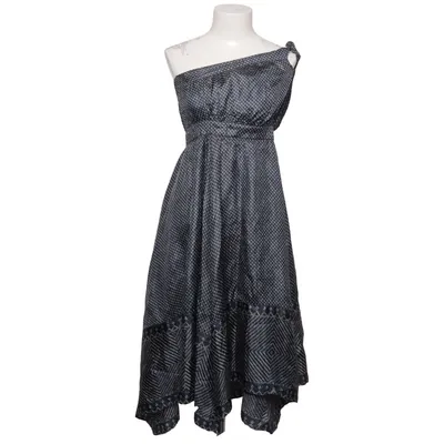 Robe (Noir, Blanc) de Gap Acétate, Soie