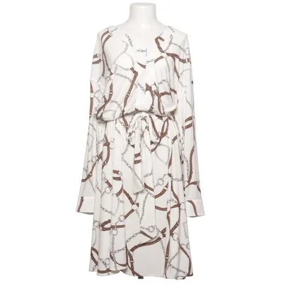 Dress (White, Brown) from Lauren Ralph Lauren Elastane, Polyester