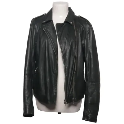 Biker jacket (Green) from Muubaa Cotton, Leather, Polyester