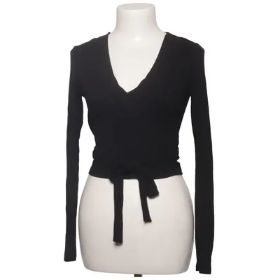 Slå-om top (Sort) fra About You Elastan, Viscose