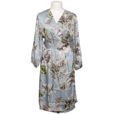 Wrap dress (Blue, Multicolored) from La Fée Maraboutée Polyester