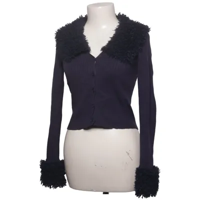 Cardigan (Blue) from Bershka Polyamide, Viscose