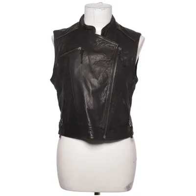 Bikervest (Sort) fra Hallhuber