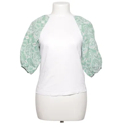 Top (Wit, Groen, Meerkleurig) van Maje Katoen, Elastaan, Polyester