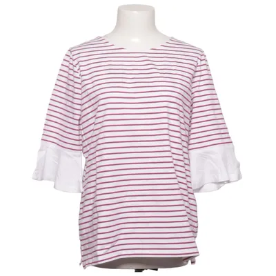 T-shirt (Blanc, Rouge) de Denim & Co Coton, Élasthane