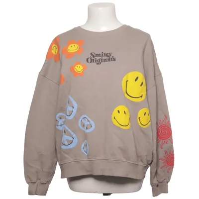 Sweatshirt (Smiley Originals) van Pull & Bear Katoen, Elastaan