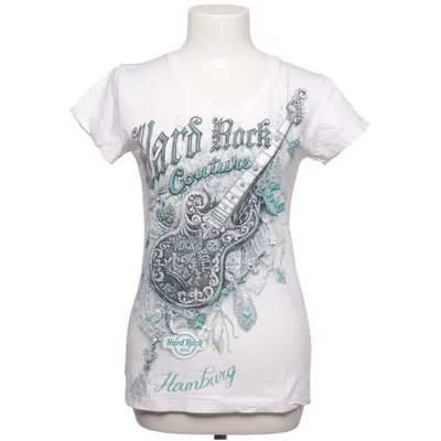 T-shirt (Hvid, Turkis) fra Hard Rock Cafe Bomuld