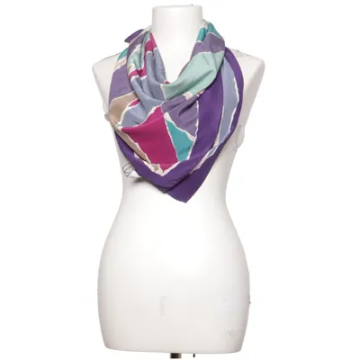 Scarf (Lila, Blå, Beige) från Moschino Cheap and Chic Silke