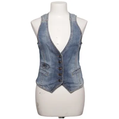 Jeansweste (Blau) von L.O.G.G by H&M Baumwolle, Elasthan