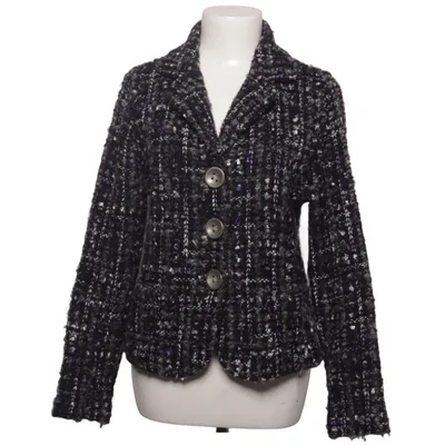 Blazer (Sort, Lilla, Grå) fra Oui Moments Akryl, Mohair, Polyamid, Polyester