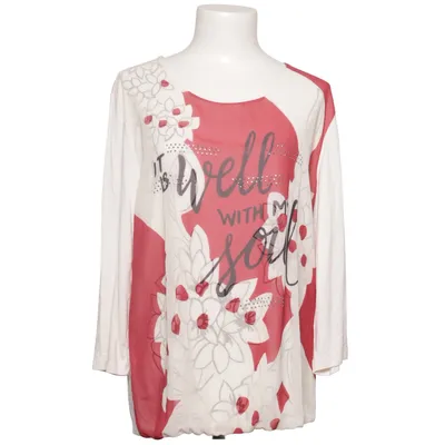 Top (Wit, Rood, Meerkleurig) van Barbara Lebek Polyester