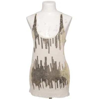 Tanktop  (Hvid, Guld) fra Mango Casual Sportswear