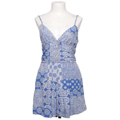 Jumpsuit (Blau, Weiß) von Zara Viskose