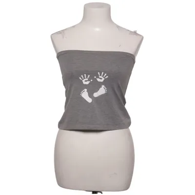 Top tube (Gris, Blanc) de Mama Band Élasthane, Polyester, Viscose