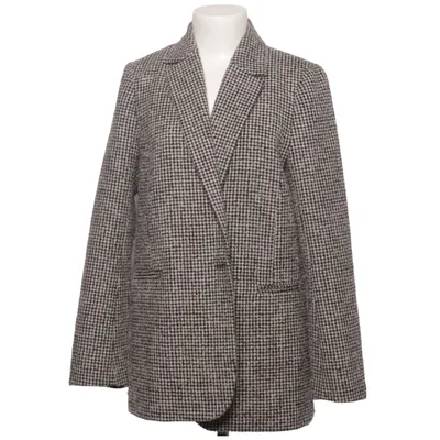 Blazer (Brown, White) from Noa Noa Polyester, Viscose, Wool