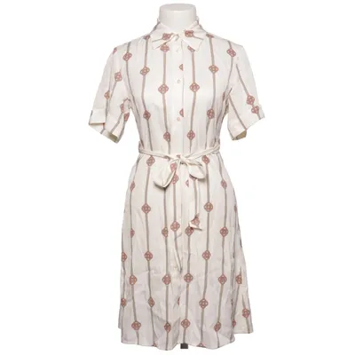 Shirt dress (White, Brown) from GANT Viscose