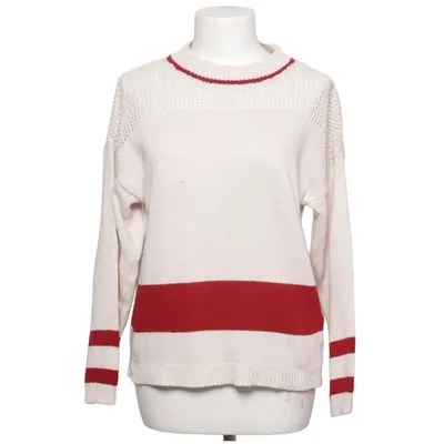 Sweater (White, Red) from Risskio Acrylic, Cotton