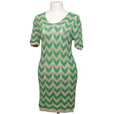 Jurk (Groen, Beige) Acryl, Nylon