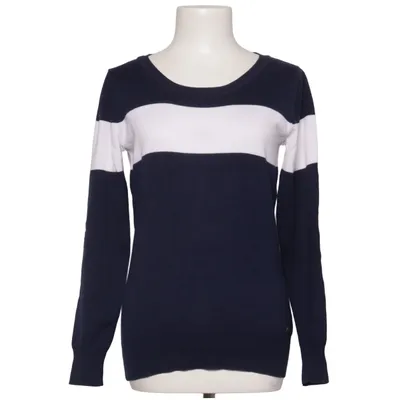 Sweater (Blå, Hvid) fra AJC Akryl, Bomuld