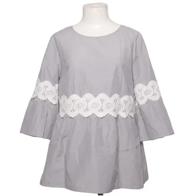 Blouse (Black, White) from Patrizia Dini Cotton, Polyester