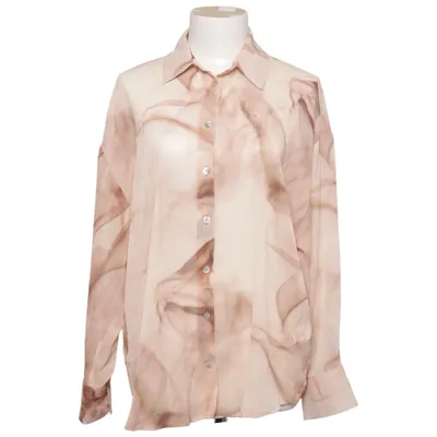 Bluse (Beige, Flerfarvet) fra Zara Polyester
