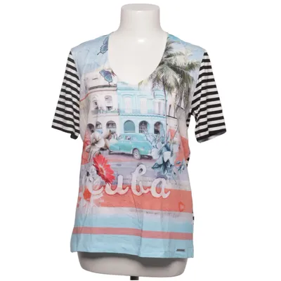 T-shirt (Blue, White, Multicolored) from Sani Blu Cotton, Elastane, Viscose
