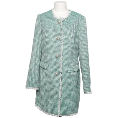 Mantel (Grün, Weiß) von Ashley Brooke Polyester, Viskose