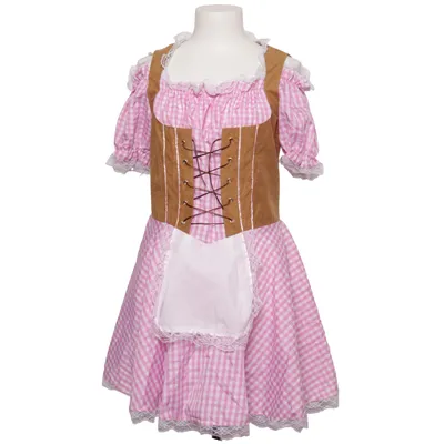 Dirndl (Pink, Brown, White) from Party lits Collection Polyester