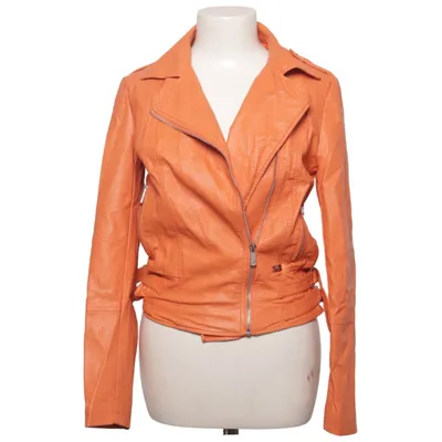 Bikerjacke (Orange) von Gaudi Jeans Polyester, Viskose