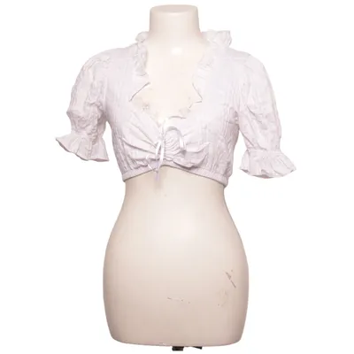 Dirndl blouse (White) from Lifos Cotton