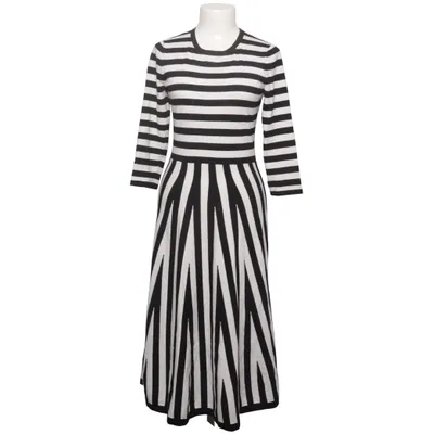 Dress (Black, White) from Karen Millen Polyester, Viscose