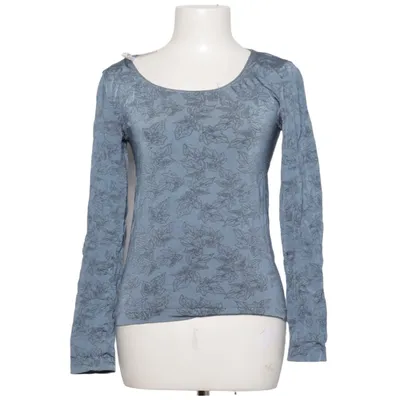Long sleeve T-shirt (Blue, Gray) from Wolford Elastane, Polyamide