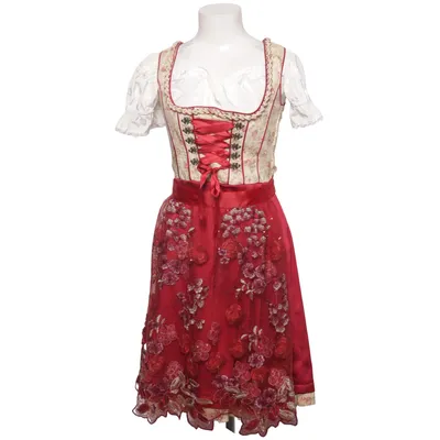 Dirndl (Rouge, Blanc, Multicolore) de Edel Heiss Coton, Polyester