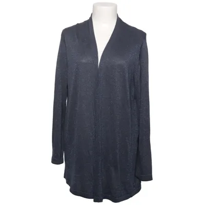 Cardigan (Gris) de Open End Fibre métallique, Viscose