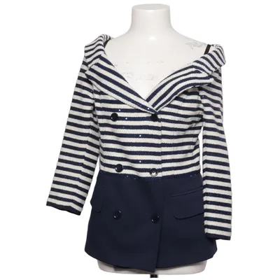 Blazer (Blå, Hvid) fra Atos Lombardini Bomuld, Elastan, Polyamid, Polyester