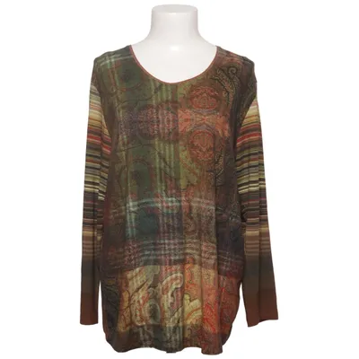 Long sleeve T-shirt (Brown, Multicolored) from Beka Elastane, Viscose