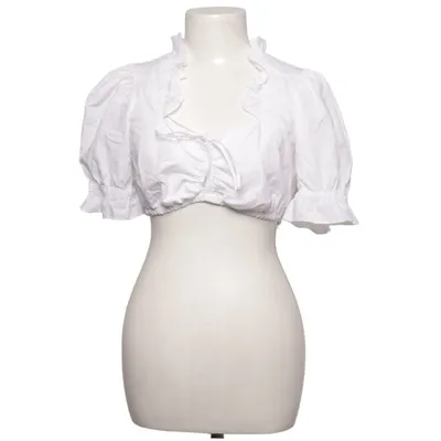 Dirndlbluse (Weiß) von Nockstein Trachten Baumwolle, Polyester