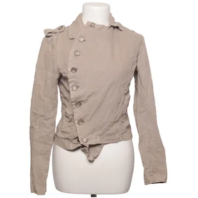 Jacket (Beige) from Camaïeu Cotton, Linen