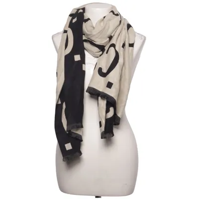Scarf (Black, Beige) Viscose, Wool