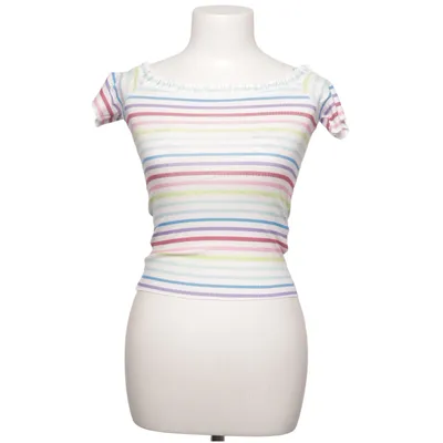 T-shirt (Vit, Flerfärgad) från Blind Date Casual Elastan, Polyester