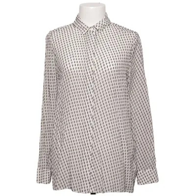Skjorta (Vit, Svart) från COS Polyester, Silke