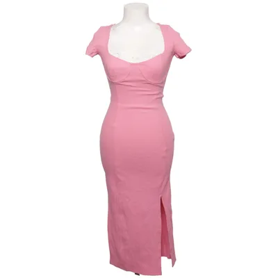 Dress (Pink) from Bershka Acrylic, Cotton, Elastane