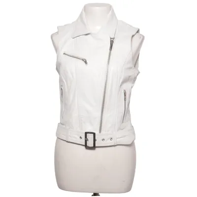 Biker vest (White) from Transmission Leather, Polyester