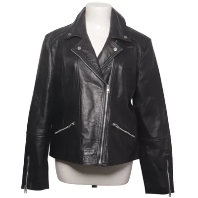 Veste de motard (Noir) de Barneys Originals Cuir