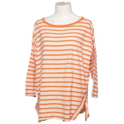 Långärmad t-shirt (Orange, Vit) från Violeta by Mango Ekologisk bomull