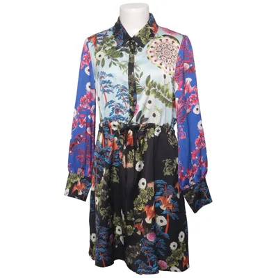 Blousejurk (Zwart, Blauw, Meerkleurig) van 101 Idees Katoen, Polyester
